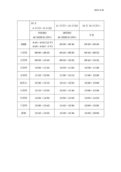 030930_10月4日～ 時程のサムネイル